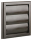 Renson 1006373 - dampkaprooster opbouw 733 pvc ral 8019 154x154mm | 2 stuks