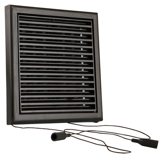 Renson 1006369 - regelbare rooster opb. 732 pvcral 8019 187x187mm | 2 stuks