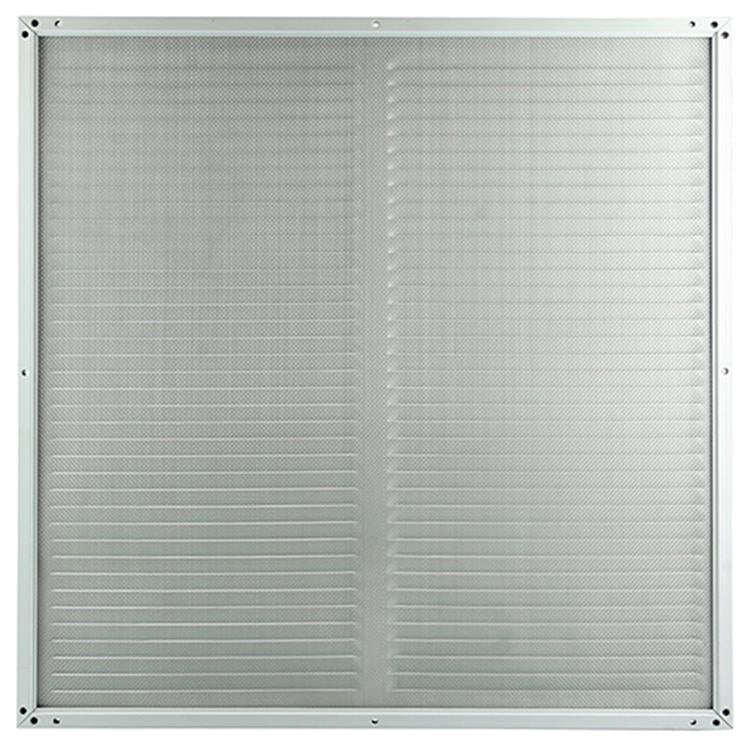 Afbeelding laden in galerijviewer, Renson 1006339 - schoepenrooster + kader + mug.opbouw 437 ral9010 500x500mm | 2 stuks
