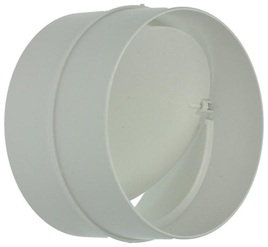 Renson 1006398 - pvc verbindingsstuk + terugslagklep 7007 wit ø 100 | 2 stuks