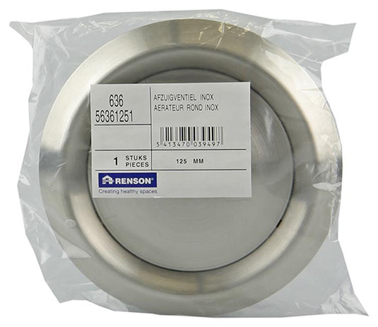 Renson 1006330 - afzuigventiel inbouw 636 inox ø 125 | 2 stuks