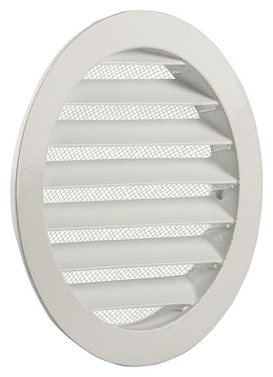 Afbeelding laden in galerijviewer, Renson 1006262 - ronde rooster inbouw 434 r alural 9010 ø 125 | 10 stuks
