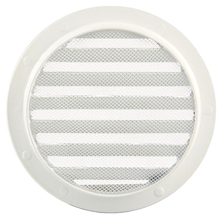 Afbeelding laden in galerijviewer, Renson 1006262 - ronde rooster inbouw 434 r alural 9010 ø 125 | 10 stuks
