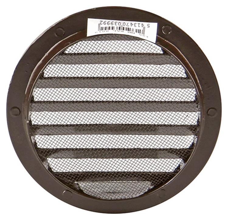 Afbeelding laden in galerijviewer, Renson 1006263 - ronde rooster inbouw 434 r alural 8019 ø 125 | 10 stuks
