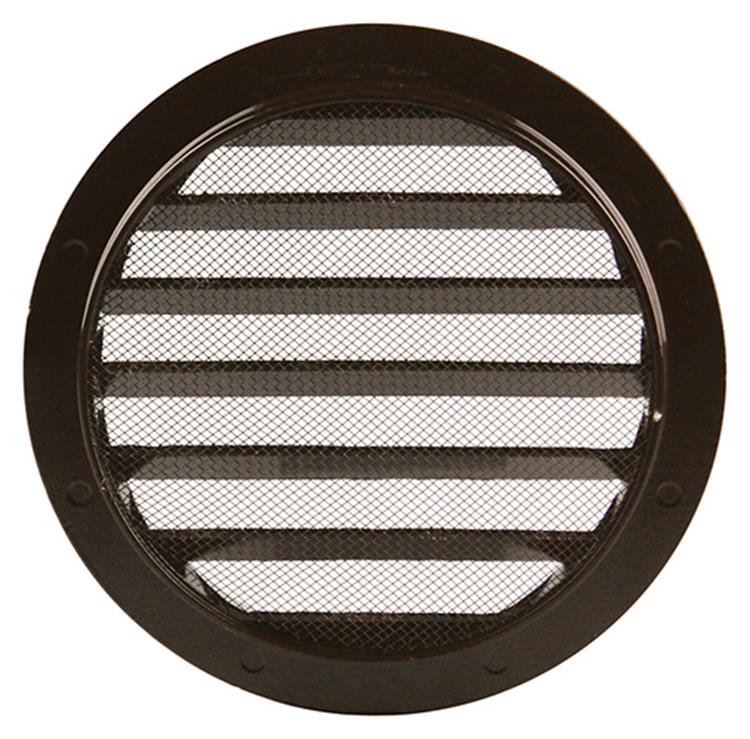 Afbeelding laden in galerijviewer, Renson 1006266 - ronde rooster inbouw 434 r alural 8019 ø 150 | 10 stuks
