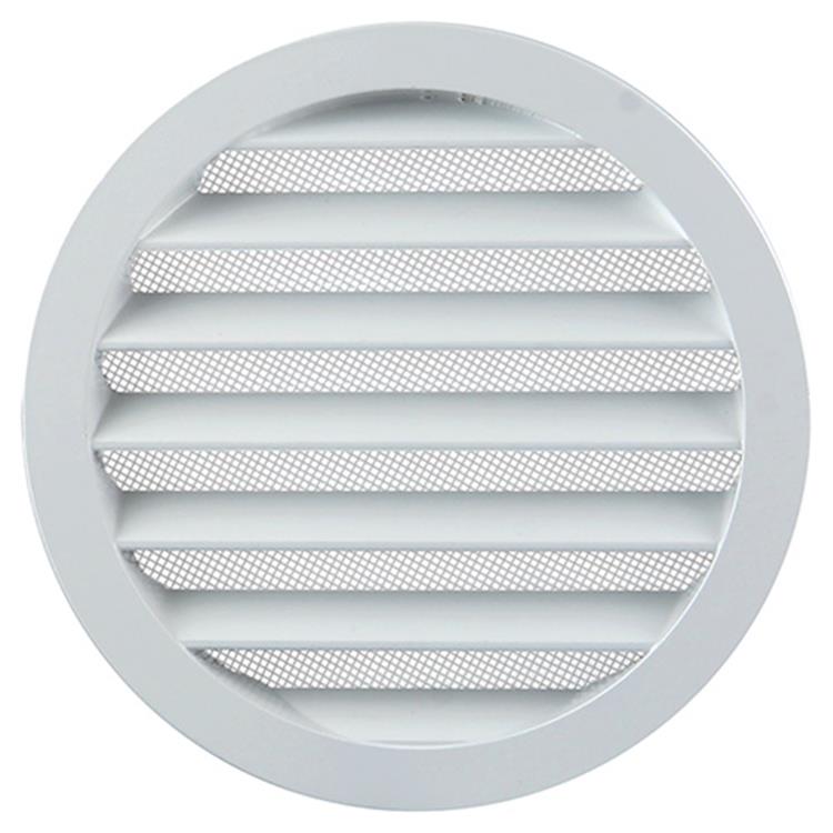 Afbeelding laden in galerijviewer, Renson 1006268 - ronde rooster inbouw 434 r alural 9010 ø 160 | 10 stuks
