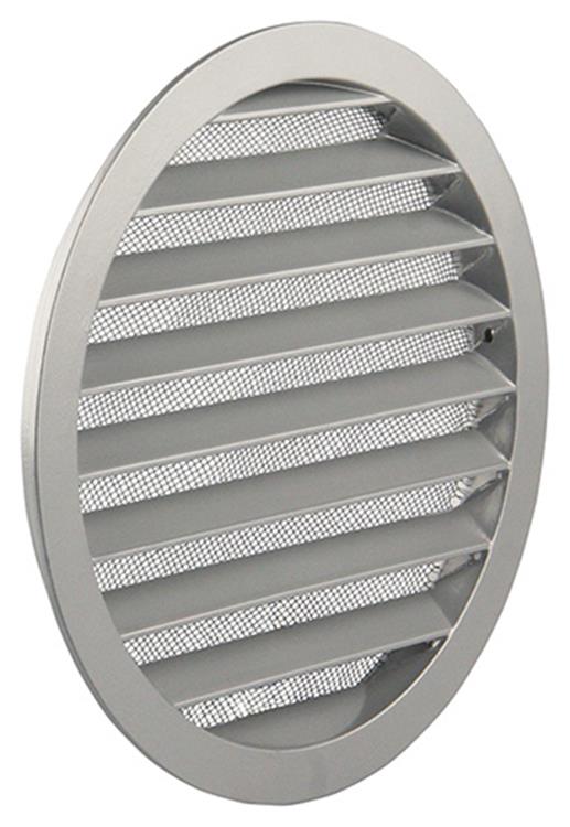 Afbeelding laden in galerijviewer, Renson 1006270 - ronde rooster inbouw 434 r alural 9006 ø 200 | 5 stuks
