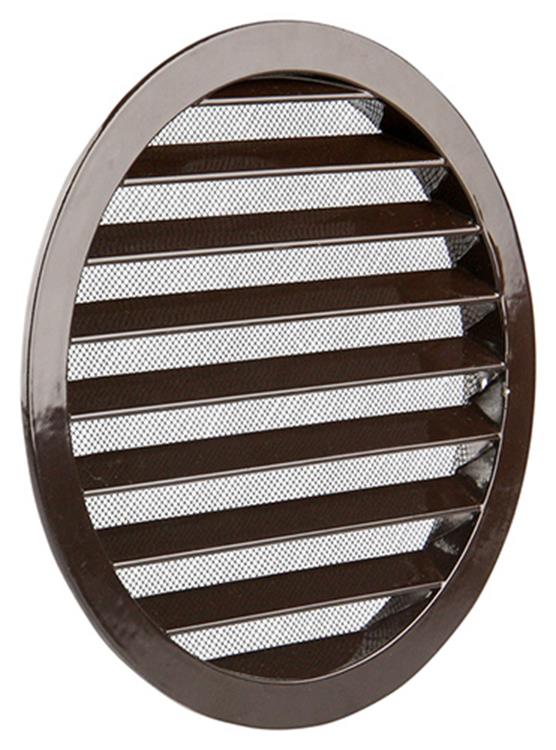 Afbeelding laden in galerijviewer, Renson 1006272 - ronde rooster inbouw 434 r alural 8019 ø 200 | 5 stuks
