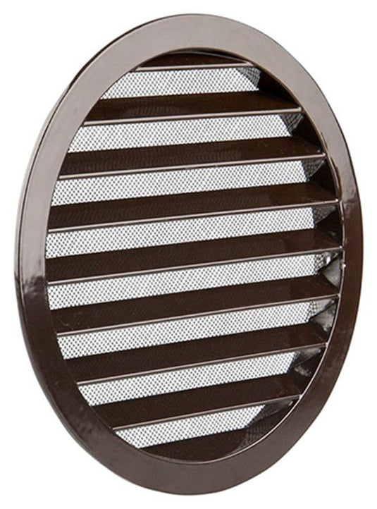 Renson 1006272 - ronde rooster inbouw 434 r alural 8019 ø 200 | 5 stuks