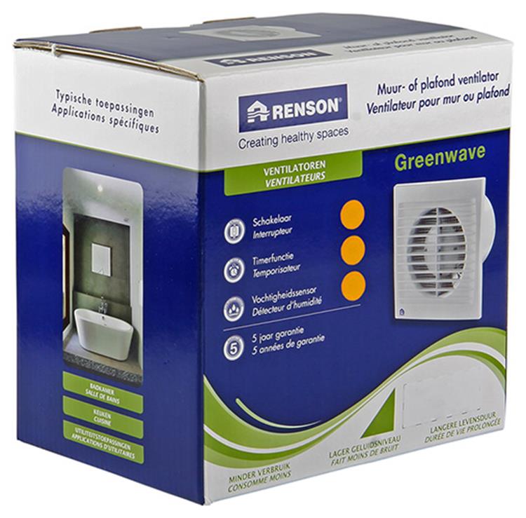 Chargez l'image dans la visionneuse de la galerie, Renson 1006478 - greenwave vent. vochtigheids sensor 9402h ø 125 wit | 1 stuks
