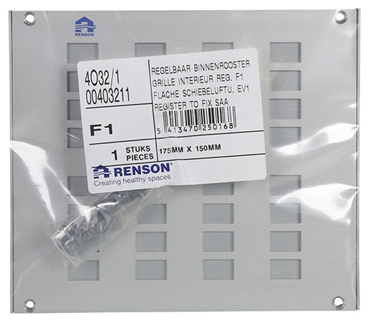 Afbeelding laden in galerijviewer, Renson 1006624 - roos.4032 1 f1 175x150mm | 2 stuks
