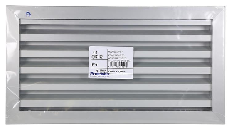 Afbeelding laden in galerijviewer, Renson 1006754 - muurrooster 411 f1 400x200mm | 1 stuks

