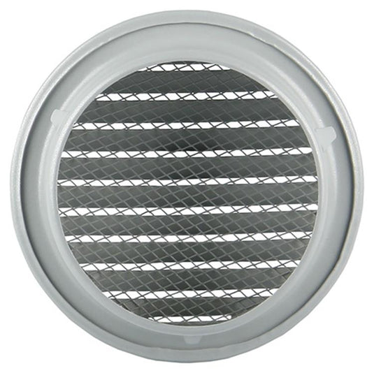 Renson 1008243 - ronde schoepenrooster inb. 435 r ral 9006 ø 100 | 8 stuks