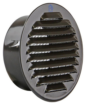 Renson 1008245 - ronde schoepenrooster inb. 435 r ral 8019 ø 100 | 8 stuks