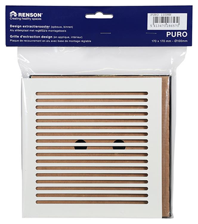 Afbeelding laden in galerijviewer, Renson 1048749 - regelbaar extractierooster design afwerking dia 100 | 2 stuks
