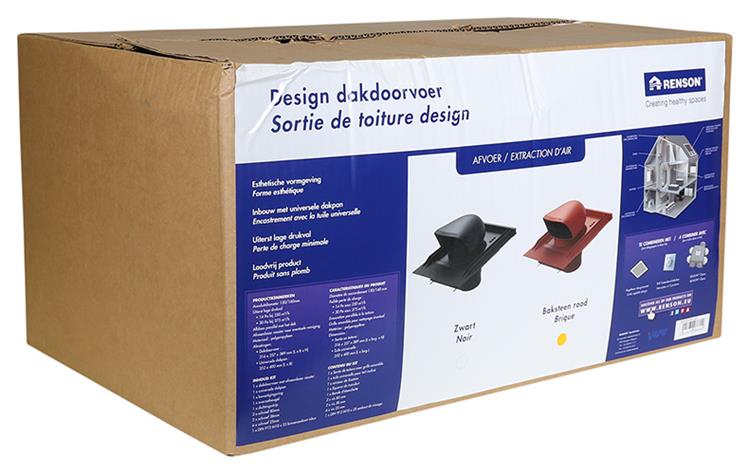ギャラリービューアに画像をロードする, Renson 1048752 - dakdoorvoor design (baksteen rood) | 1 stuks
