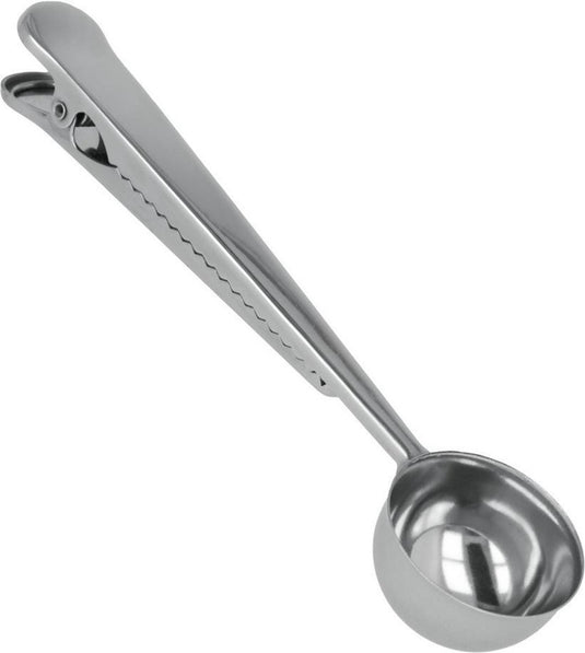 Metaltex koffiemaatschepje zakkensluiter