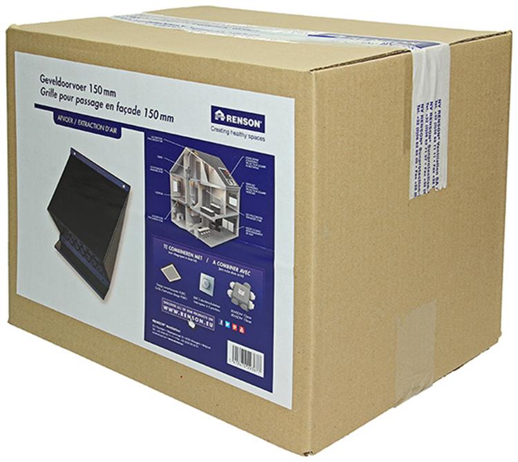 Afbeelding laden in galerijviewer, Renson 1053826 - geveldoorvoer zwart dia 150 | 1 stuks
