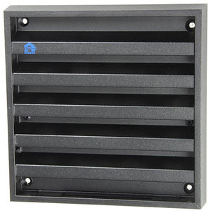 Renson 1057988 - opbouwmuurrooster met gaas 431 (165x165) ral 9005 zwart | 2 stuks