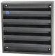 Renson 1057988 - opbouwmuurrooster met gaas 431 (165x165) ral 9005 zwart | 2 stuks