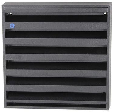 Renson 1057989 - opbouwmuurrooster met gaas 431 (225x225) ral 9005 zwart | 2 stuks