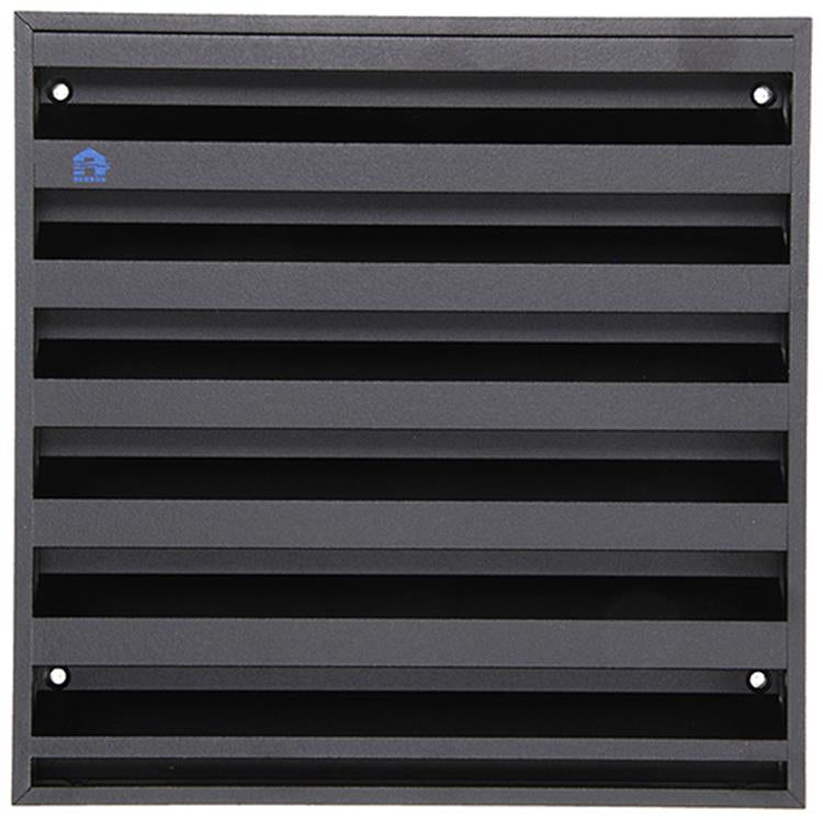 Afbeelding laden in galerijviewer, Renson 1057989 - opbouwmuurrooster met gaas 431 (225x225) ral 9005 zwart | 2 stuks
