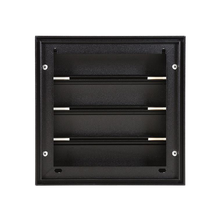 Cargue la imagen en el visor de la galería, Renson 1057998 - dampkaprooster 433 (173x173) ral 9005 zwart | 2 stuks
