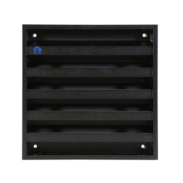 Renson 1058000 - opbouwmuurrooster met gaas 431 (165x165) ral 9005 zwart | 2 stuks