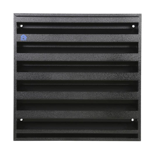 Renson 1058001 - opbouwmuurrooster met gaas 431 (225x225) str 9005 zwart | 2 stuks