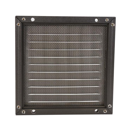 Renson 1058002 - opbouw schoepenr kader gaas 437 (150x150) ral 9005 zwart | 2 stuks