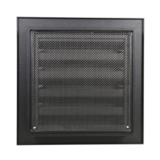 Renson 1058004 - inbouw rooster met flens 411 (200x200) ral 9005 zwart | 2 stuks