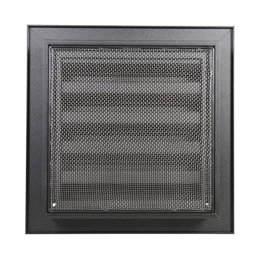 Renson 1057992 - inbouw rooster met flens 411 (200x200) ral 9005 zwart | 1 stuks