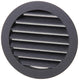 Renson 1057994 - inbouw rond schoepenr met gaas434r dia 125 ral 9005 zwart | 10 stuks