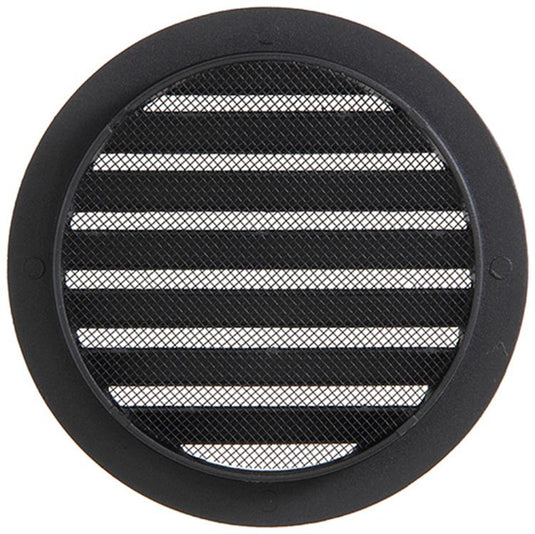 Renson 1057994 - inbouw rond schoepenr met gaas434r dia 125 ral 9005 zwart | 10 stuks