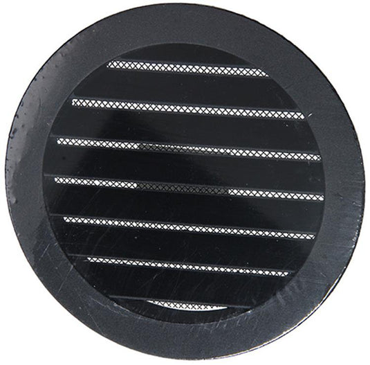 Renson 1057994 - inbouw rond schoepenr met gaas434r dia 125 ral 9005 zwart | 10 stuks