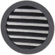 Renson 1057995 - inbouw rond schoepenr met gaas434r dia 150 ral 9005 zwart | 10 stuks