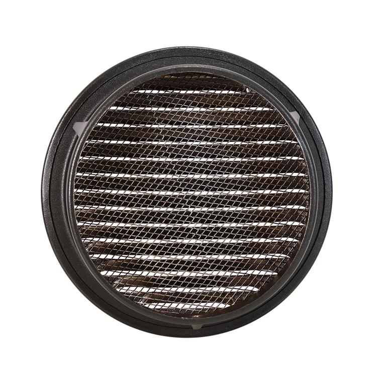 Afbeelding laden in galerijviewer, Renson 1057997 - inbouw rond schoepenr met gaas435r dia 150 ral 9005 zwart | 5 stuks

