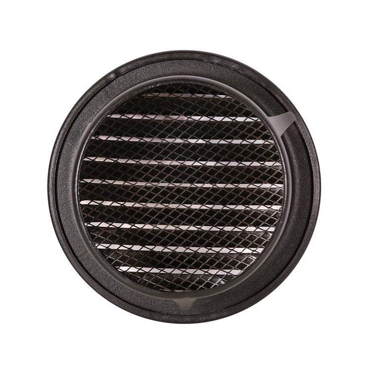 Chargez l'image dans la visionneuse de la galerie, Renson 1059761 - inbouw rond schoepenr met gaas435r dia 100 ral 9005 zwart | 8 stuks

