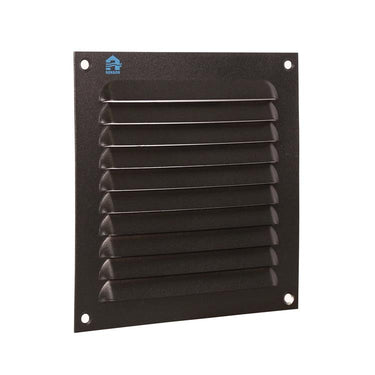Renson 1061637 - opbouw schoepenrooster 436 150x150 ral 9005 zwart | 10 stuks