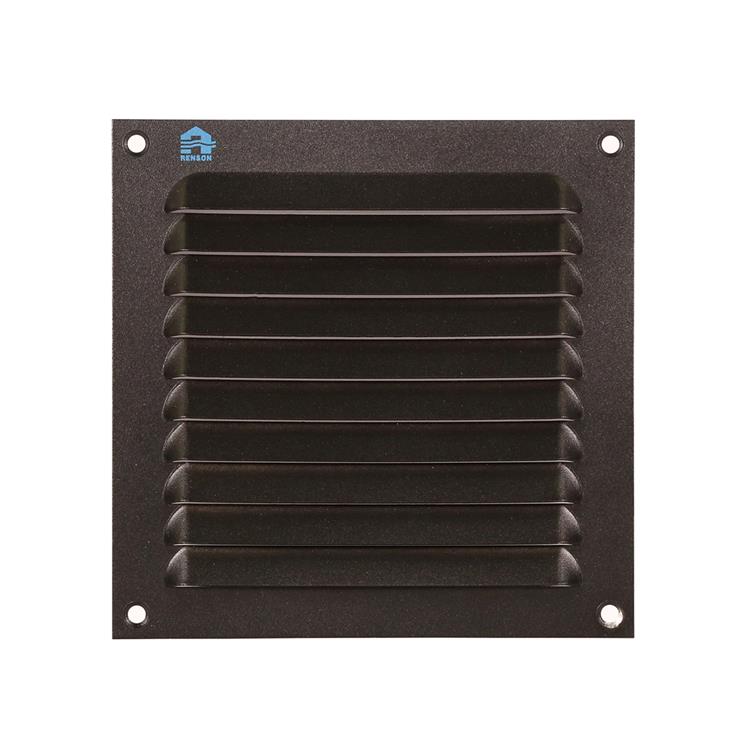 Chargez l'image dans la visionneuse de la galerie, Renson 1061637 - opbouw schoepenrooster 436 150x150 ral 9005 zwart | 10 stuks
