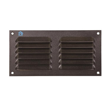 Renson 1061638 - opbouw schoepenrooster 436 200x100 ral 9005 zwart | 10 stuks