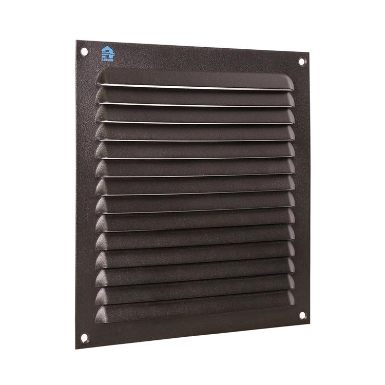 Afbeelding laden in galerijviewer, Renson 1061639 - opbouw schoepenrooster 436 200x200 ral 9005 zwart | 10 stuks
