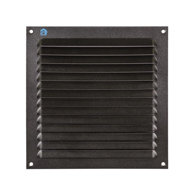 Renson 1061639 - opbouw schoepenrooster 436 200x200 ral 9005 zwart | 10 stuks