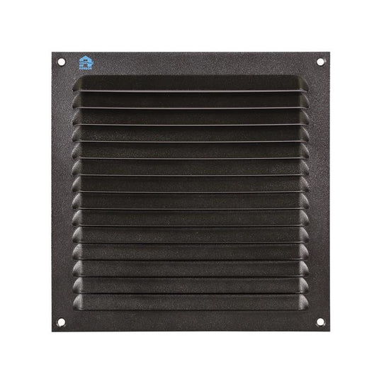 Renson 1061639 - opbouw schoepenrooster 436 200x200 ral 9005 zwart | 10 stuks