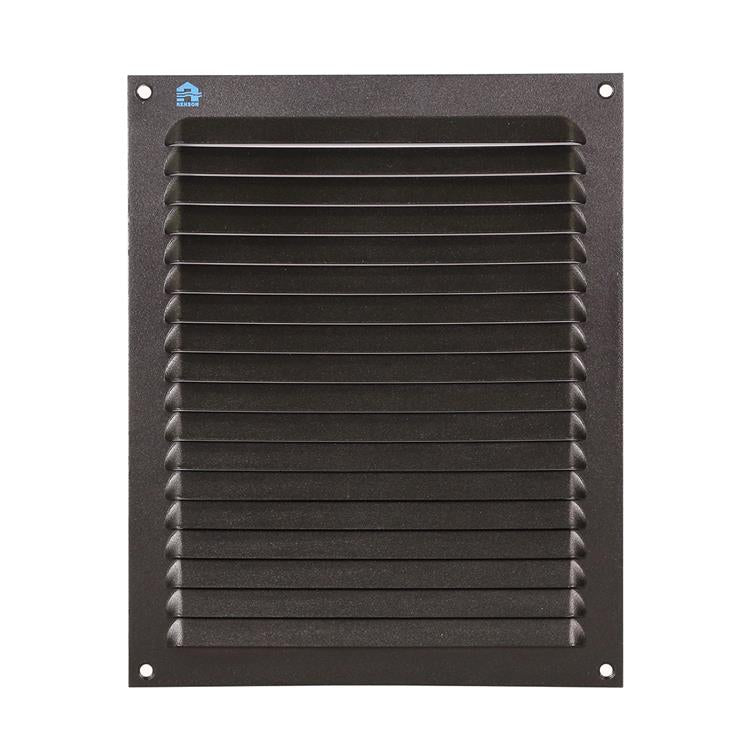 Afbeelding laden in galerijviewer, Renson 1061640 - opbouw schoepenrooster 436 200x250 ral 9005 zwart | 10 stuks
