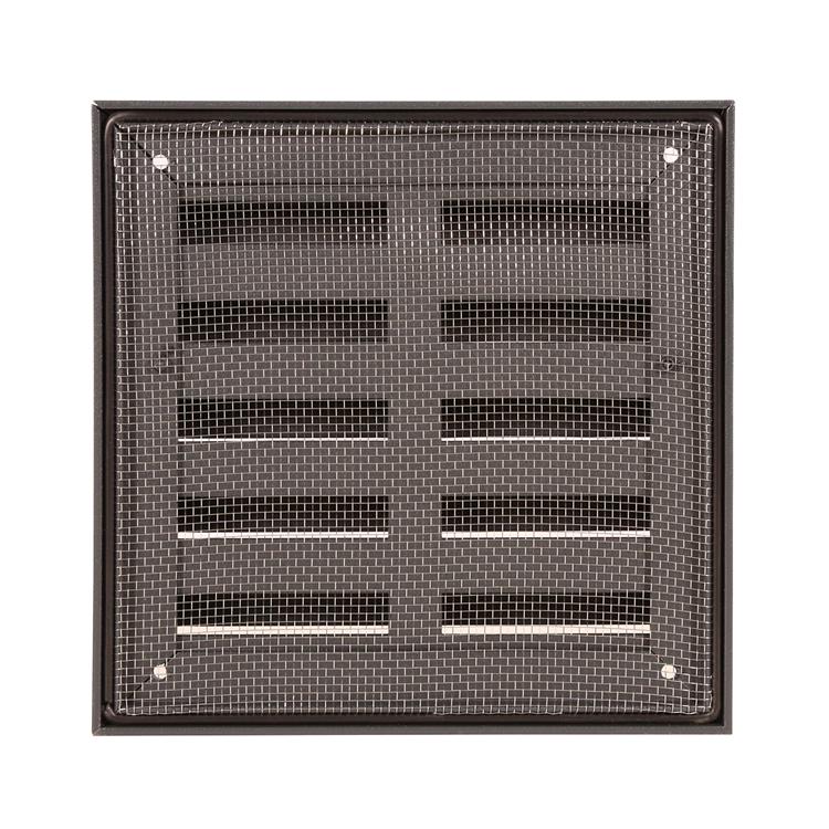 Afbeelding laden in galerijviewer, Renson 1062413 - vrac opbouw muurrooster alu 431 (165x165) structuur 7016 | 2 stuks
