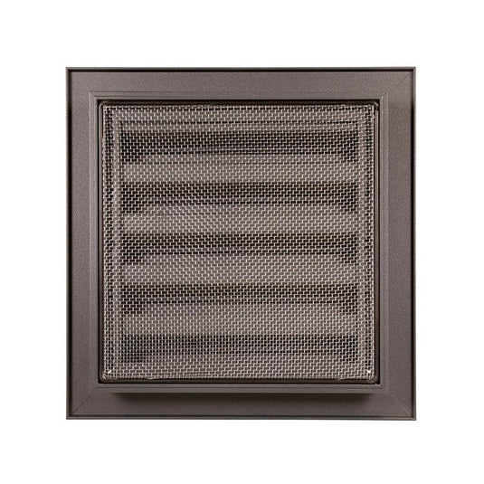 Renson 1062410 - vrac inbouw muurrooster alu 411 (200x200) structuur 7016 | 2 stuks