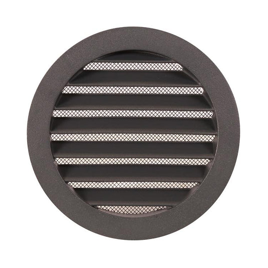 Renson 1062420 - inbouw ronde rooster alu 434r (dia 125) structuur 7016 | 10 stuks