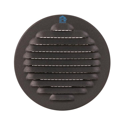Renson 1062422 - inb. schoepenrooster rond alu 435r (dia 80) structuur 7016 | 12 stuks