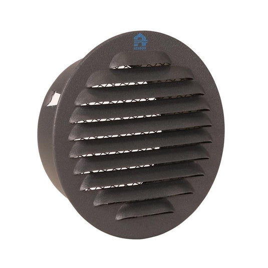 Renson 1062423 - inb.schoepenrooster rond alu 435r (dia 100) structuur 7016 | 8 stuks